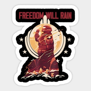 Freedom Will Rain Hell of Diver Helldiving Lovers Sticker